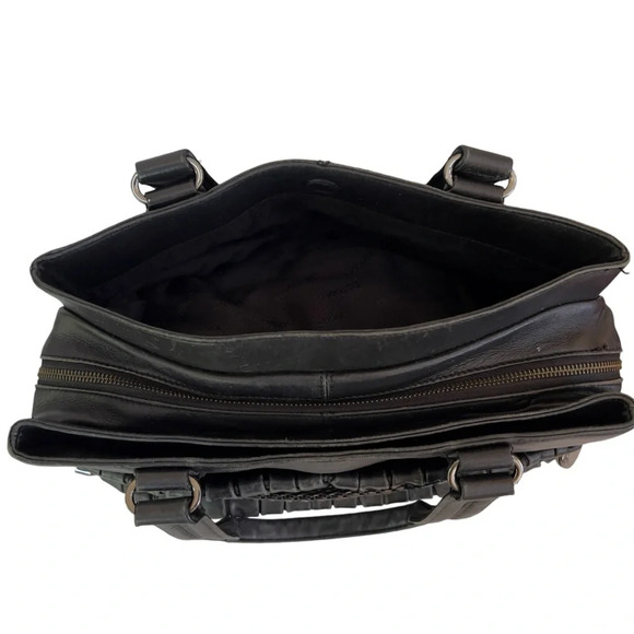 Botkier Designer Pleated Leather Satchel - Picture 8 of 10